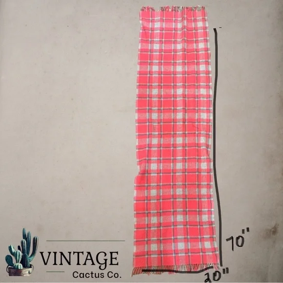 GORGEOUS JCREW PLAID WOOL SCARF w/TASSELS 🧣 - Picture 5 of 8